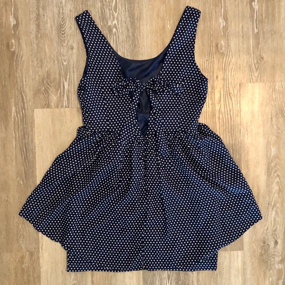 Polka Dot Peplum Dress - Picture 2 of 3